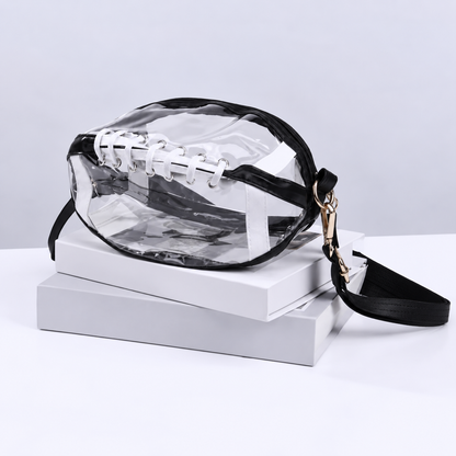 Clear Football Crossbody Purse