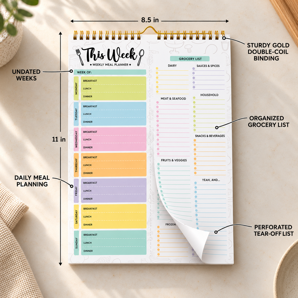 Weekly Meal Planner & Grocery List