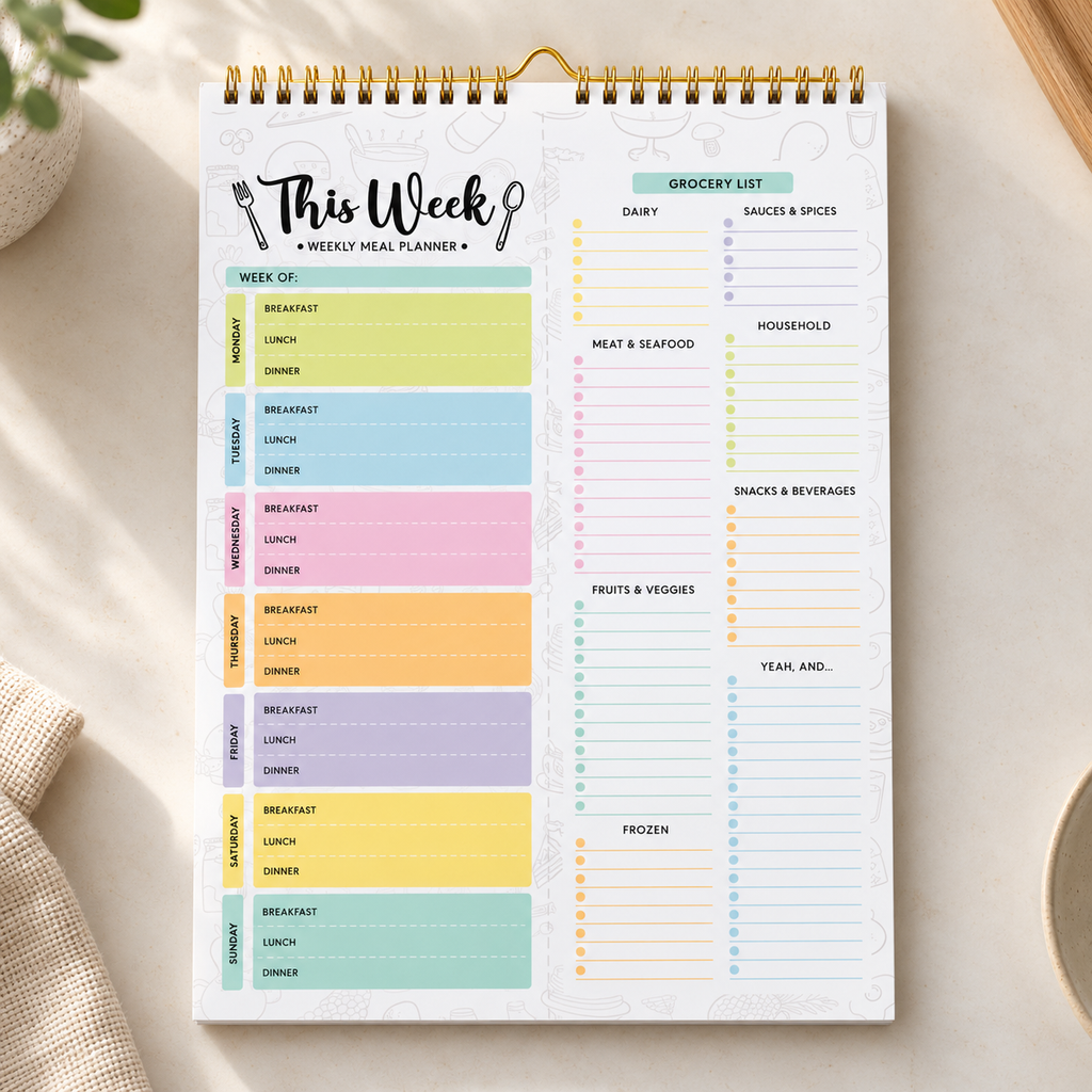 Weekly Meal Planner & Grocery List