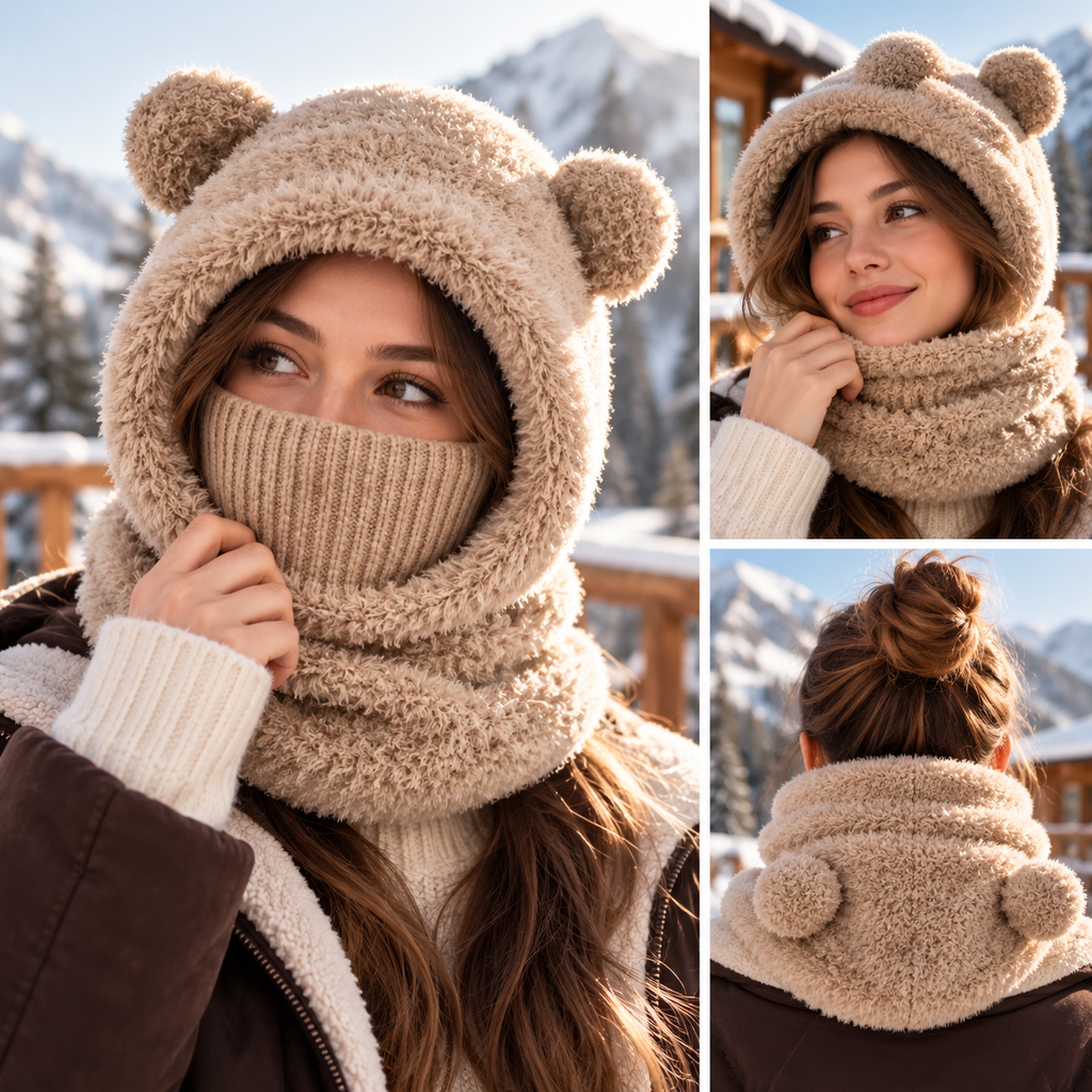 MELYCA™ Bear Ear Balaclava