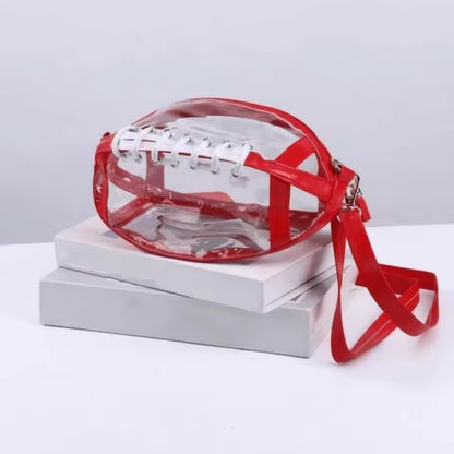 Clear Football Crossbody Purse